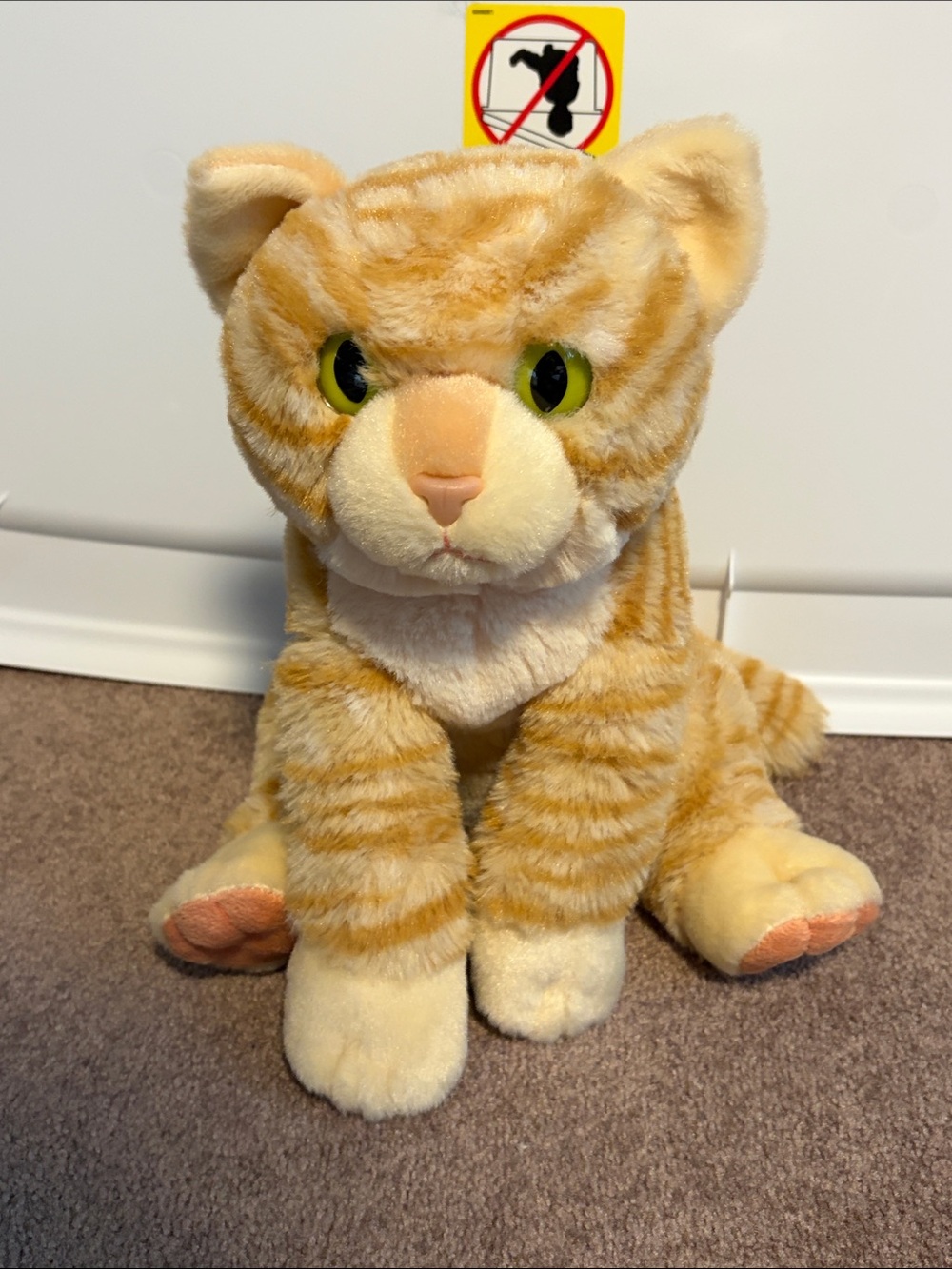 Plush Orange Tabby Cat - Soft Stuffed Kitty